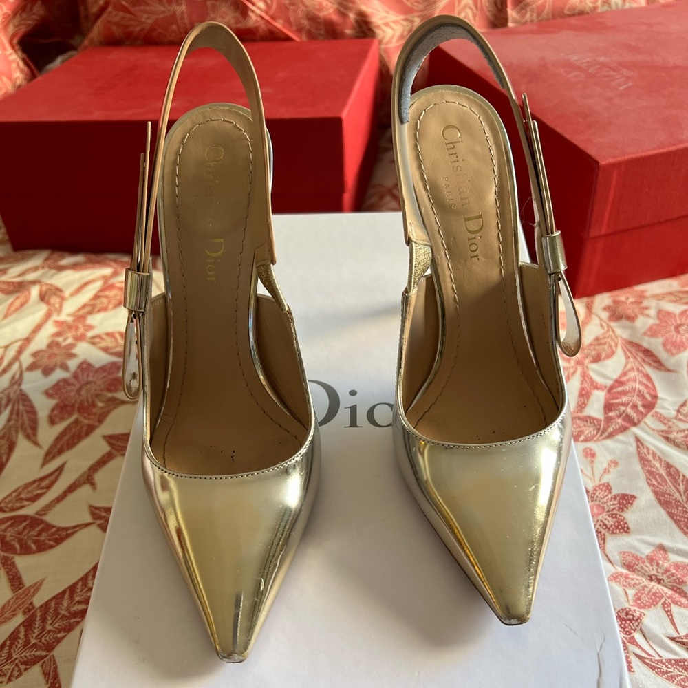 Dior shoes color:stardust gold